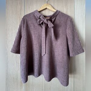 Anthropologie Current Air Textured Tie-Back Top – XLP